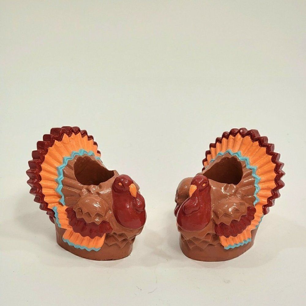 Set Of 2 Turkey Tapered Candle Holder